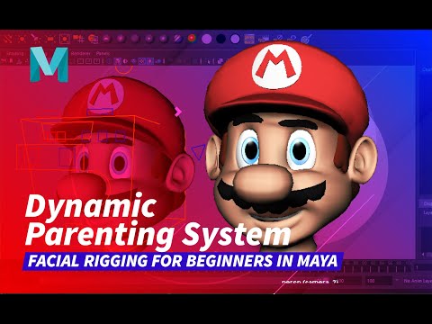 Facial Rigging in Maya - How to Build a Dynamic Parenting System for The Eyes of Character in Maya