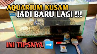 TIPS MENJERNIHKAN KACA AQUARIUM YANG BERKERAK