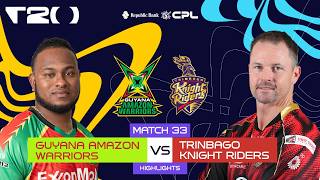 GUY vs TKR CPL 2026 Highlights: Mehidy Hasan 4-Wicket Haul Powers Guyana Win