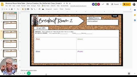 ZOOM Breakout Rooms Using Google Slides (Overview)