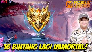 🔴 LIVE PUSH RANK 16 BINTANG LAGI IMMORTAL❗MABAR VIP RABU WS❗LIVE STREAM MOBILE LEGEND