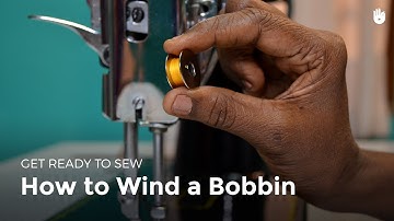 Program to learn sewing - How to wind a bobbin