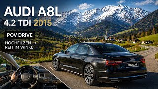 POV Drive Audi A8L 4 2 TDI 2015 | Hochfilzen → Reit im Winkl | Silent Ride 4K