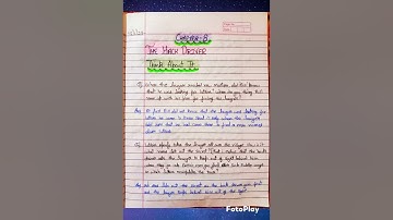 Class 10 English chapter - The Hack Driver.....Questions And Answers.....Think about it.....FWF