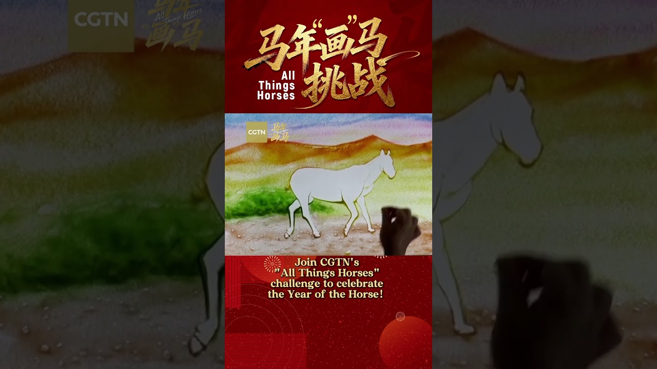 Sand art for Chinese New Year: Draw your horse in #AllThingsHorses!