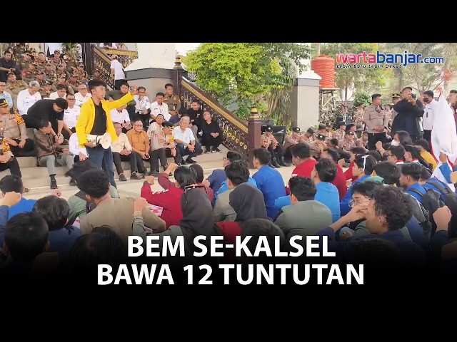 VIDEO - 12 Tuntutan BEM se-Kalsel Disampaikan ke Pemprov, 4 Di antaranya Disepakati