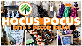 GENIUS Hocus Pocus Dollar Tree Halloween DIYs | Hocus Pocus 2 Watch Party Ideas & Free Printables!