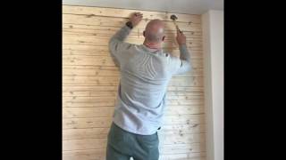 DIY Shiplap Accent Wall- Nesting with Grace