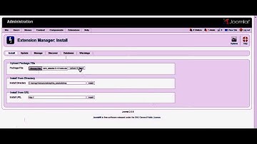How to install extensions in Joomla