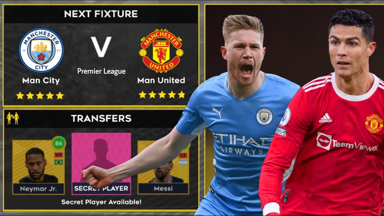 DLS 22 | Manchester City vs Manchester United | Dream League ...