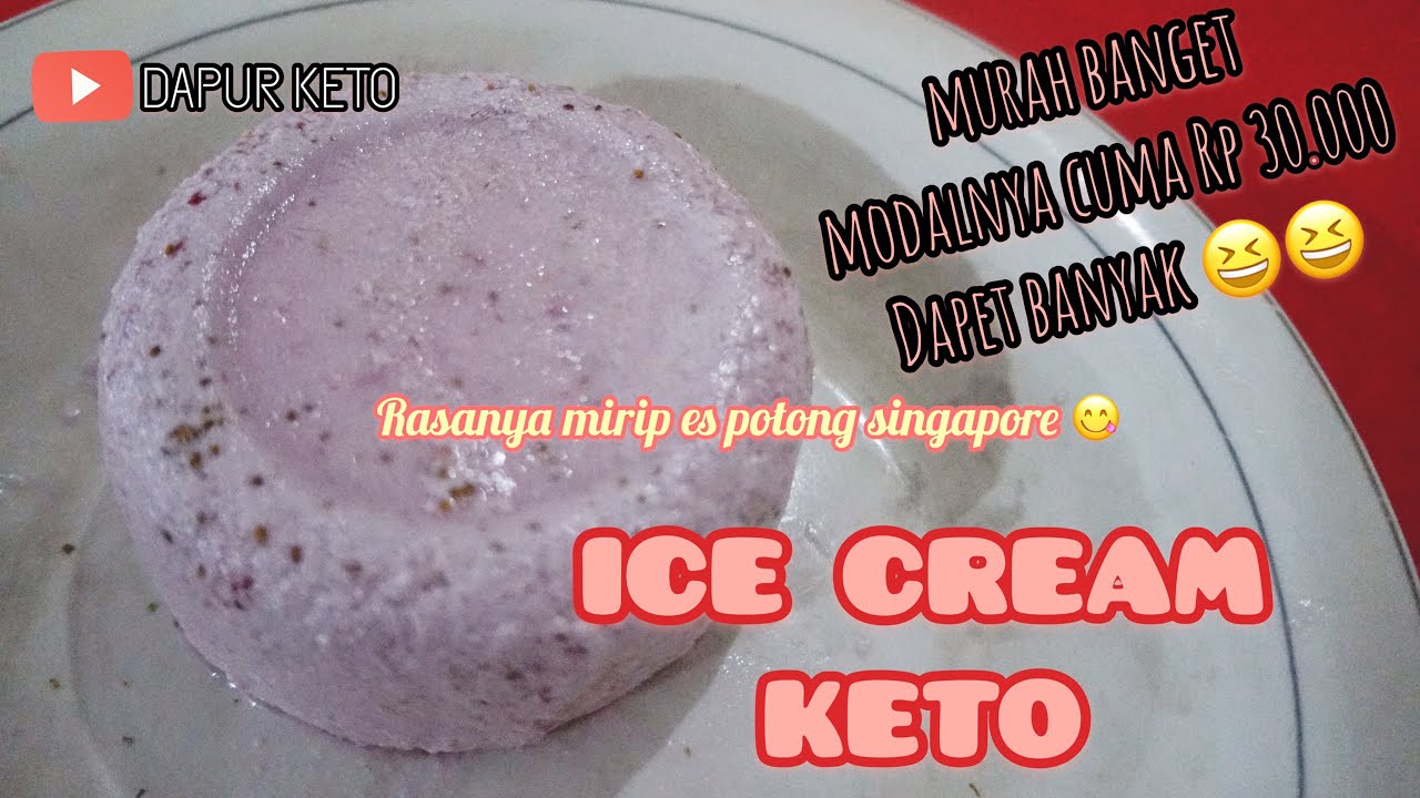  RESEP  1 ES  KRIM  VERSI MURAH UNTUK DIET KETO  YouTube