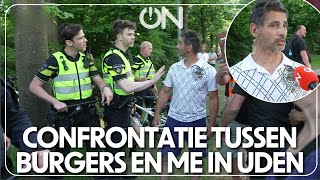 Confrontatie Tussen Bezorgde Burgers En Me In Uden