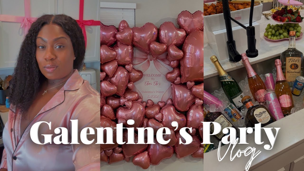 My FIRST Galentine's Party💕| It Got Lit 🍾Prep, Party & ASMR Cleanup