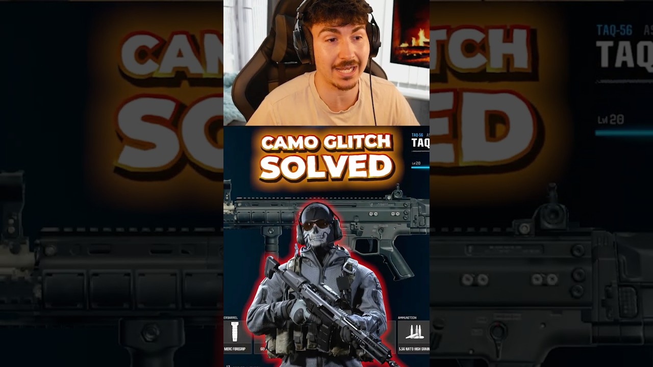 Camo glitch for any weapon