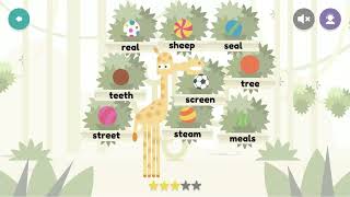 Ee-Ea Vowel Team Giraffe Kickball Game From Hooked On Phonics App Learn To Read