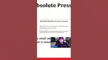 "Manifold Absolute Pressure Sensor" Part 1