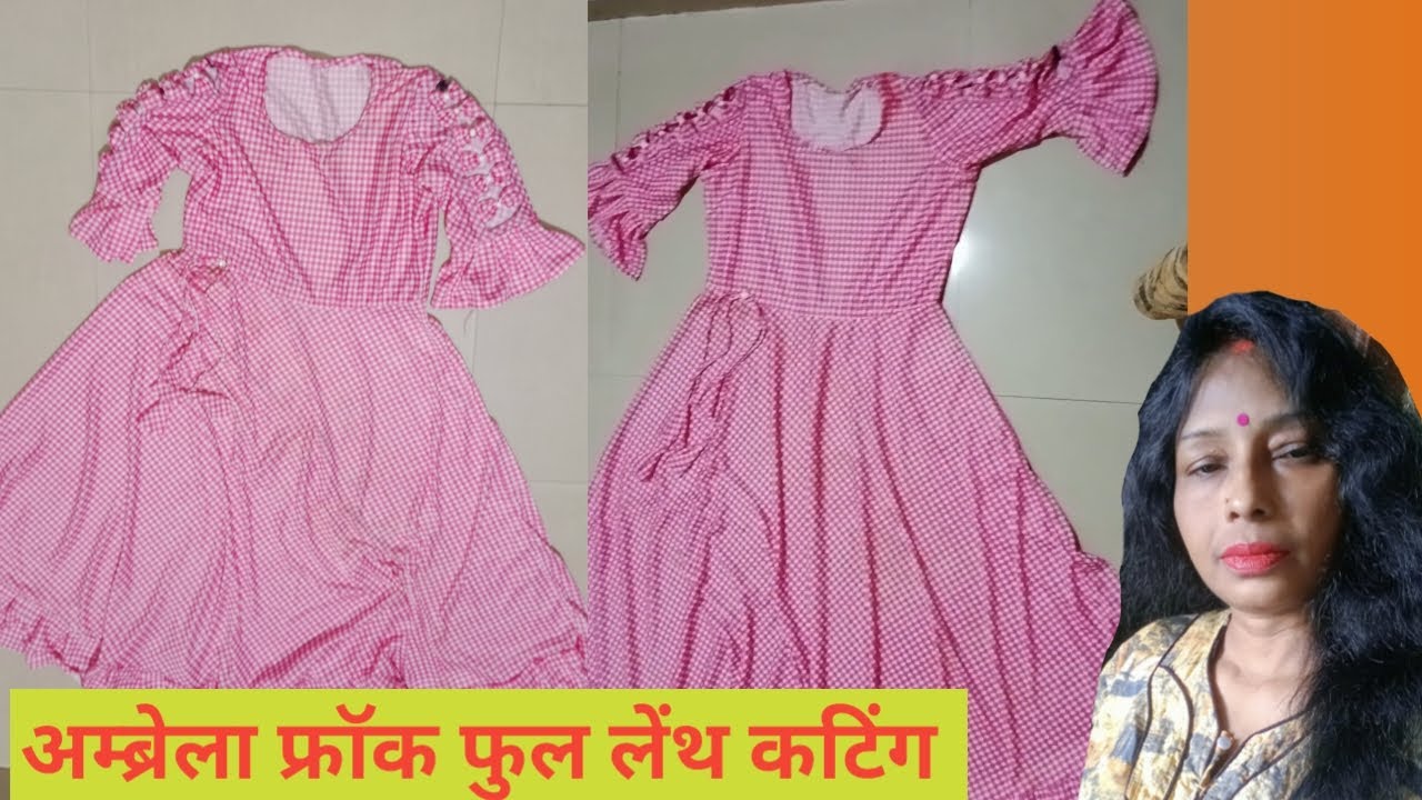 Umbrella frock ki full lenth kuttingUmbrella frock ki full lenth
