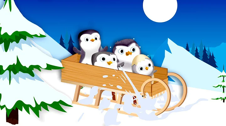 Four Little Penguins Jumping on a Sled | BABY BY D...