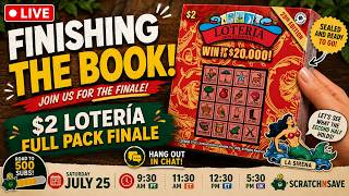 Finishing the $200 Lotería Book from Washington LIVE! | Full Pack Finale