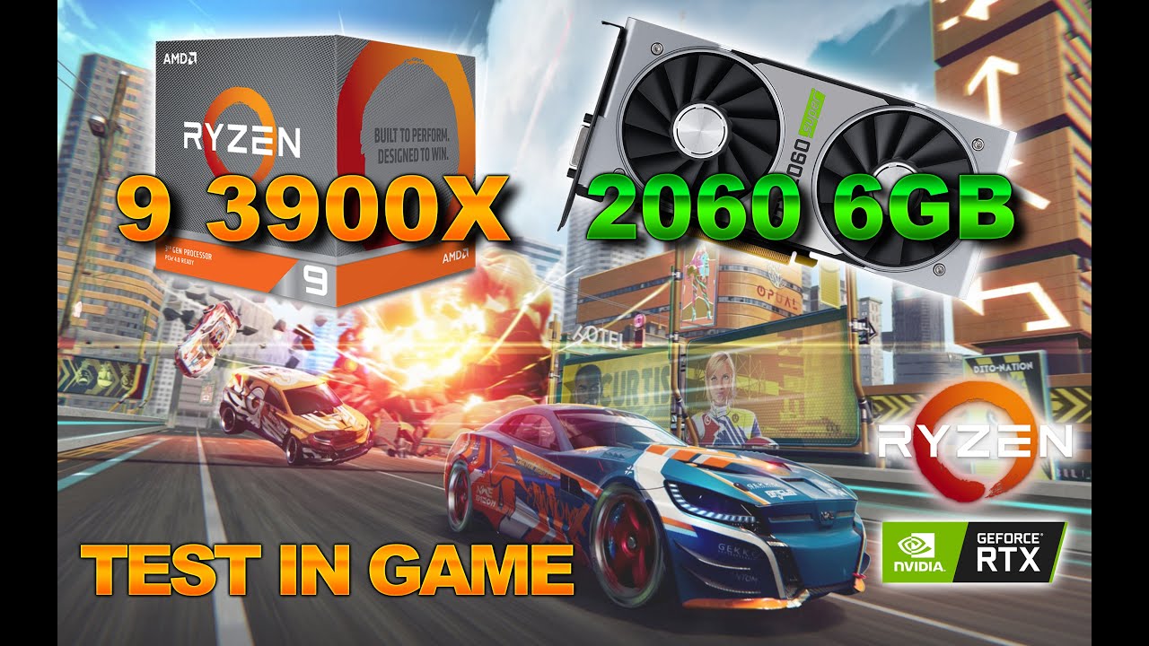 Ryzen9 3900X / RTX2060 / 32GB / 動画編集・DTM RTX 2060 6GB + RYZEN 9 3900X TEST IN 10 GAME - test en 10 juegos