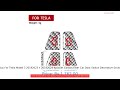 Buy For Tesla Model 3 20192023 Y 20192024 4pcsSet Carbon Fiber Car Door Switch Decorative Sticke
