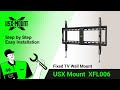 Xfl006 usx mount  fixed tv mount  installation