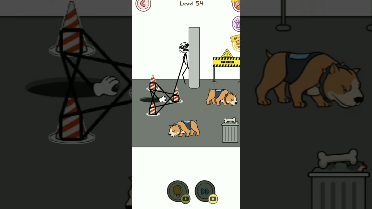 Thief Puzzle Level 54 Answer and Walkthrough #viral #viralgame #gameplay  #freefire #reels #dop2