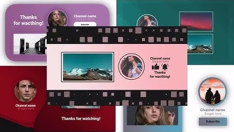 Youtube Endscreens V2 DaVinci Resolve Templates