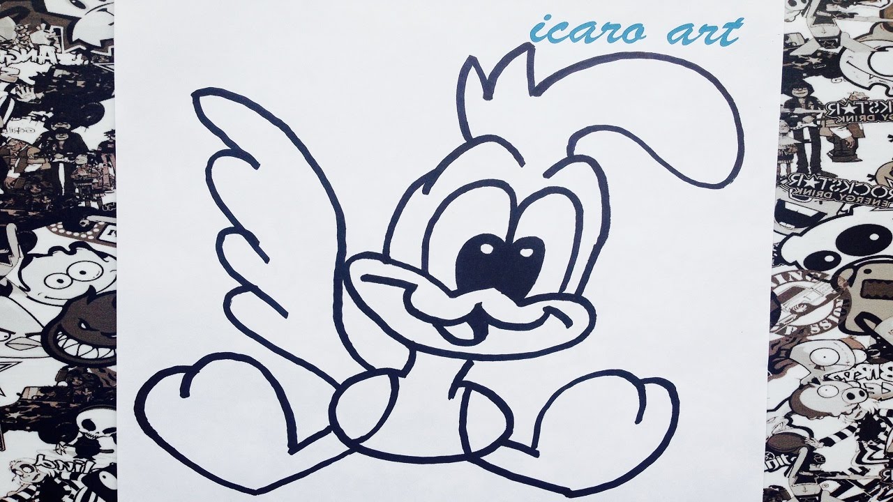 Como dibujar al correcaminos bebe | how to draw roadrunner - thptnganamst.edu.vn