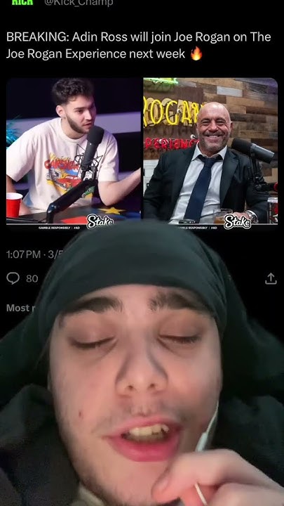 Adin ross is going on joe rogans podcast #fyp #adinross #joerogan #