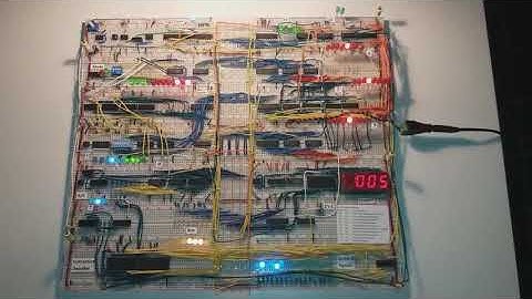 Fibonacci sequence on my Ben Eater 8 bit computer build