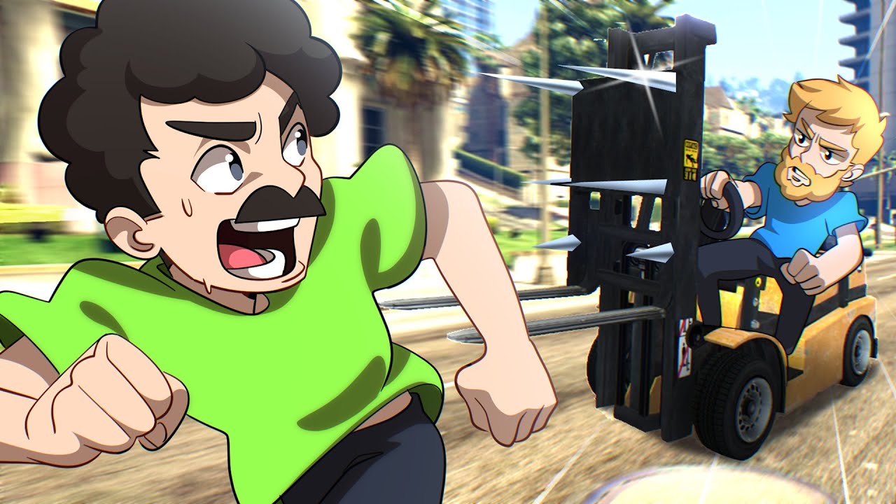 Runners VS Forklifts in GTA 5!