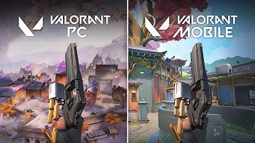 Valorant Mobile vs PC Weapons and Agents Comparison Side by Side