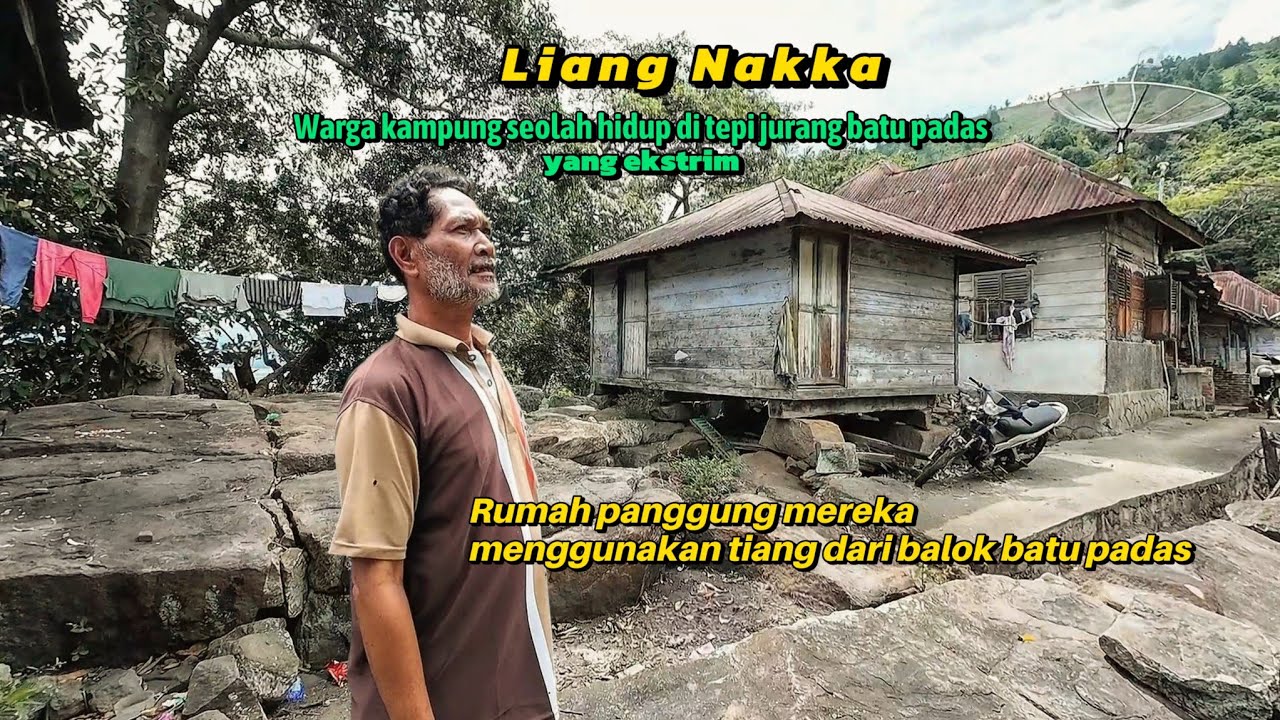 Liang Nakka‼️Kehidupan tua di atas tiang batu padas Danau Toba yang keras dan ekstrim