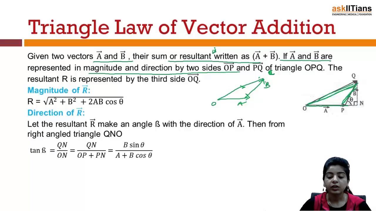 Vector Addition Formula For 3 Vectors