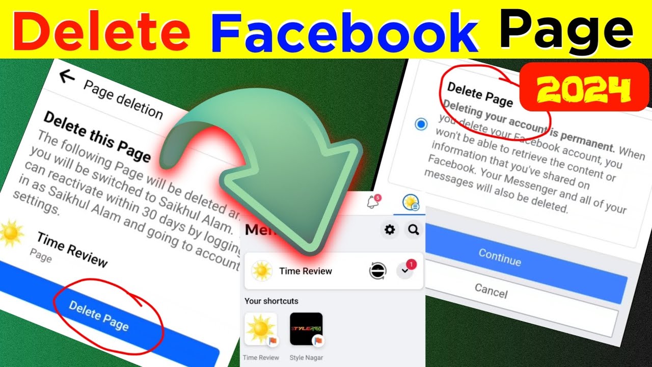 How to delete facebook page in 2024 • delete facebook page permanently ...