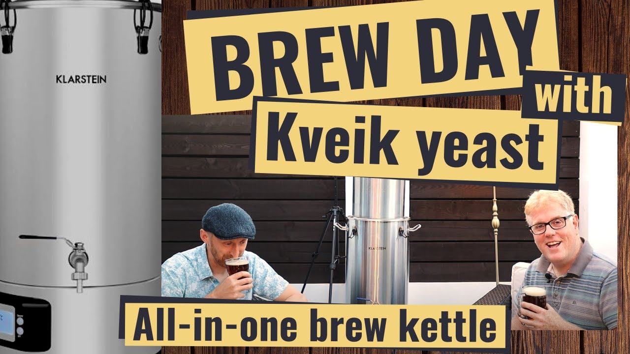 House pale ale brewed with Kveik yeast in a Klarkstein kettle YouTube