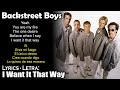 Backstreet Boys - I Want It That Way  (Lyrics English-Spanish) (Inglés-Español)