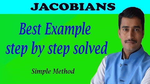 ENGINEERING MATHS 1 JACOBIANS EXAMPLES(PART-1) || 15MATDIP31 JACOBIN(PART-1)