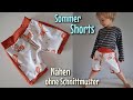 Sommer Shorts - Nähen OHNE Schnittmuster - Für Anfänger - Nähtinchen