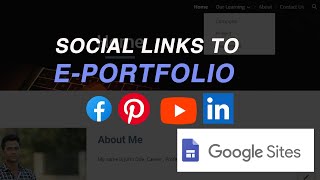 How To Add Social Links on E Portfolio | Google Sites | KNG Tutorials
