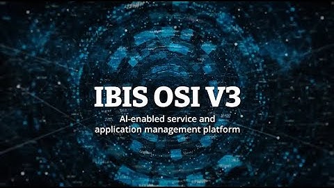 IBIS Operations and Service Insights V3
