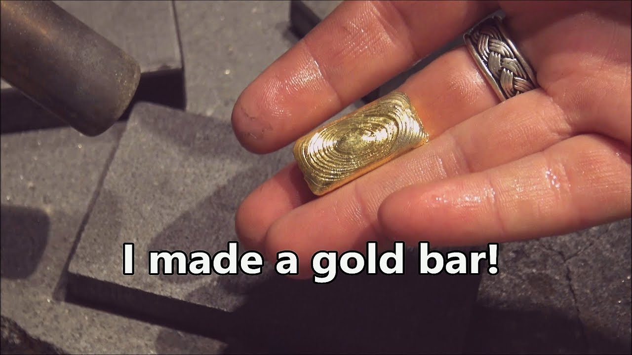 I made a pure GOLD bar! 