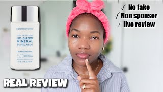 Mineral Sunscreen Fail !😱 Does It Really Work For Dark Skin?🥹 Colorscience No Show Mineral Sunscreen