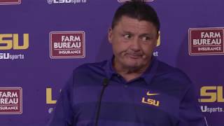 FULL SOUND | Very Pleased. Total team effort, HC Ed Orgeron on LSU's 45-16 win over Ole Miss