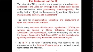 Internet of Things-Module 3- Business case for IP