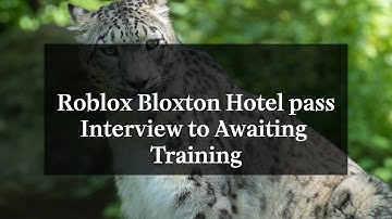 Roblox How to Pass Bloxton Hotel Interview