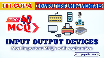 ITI COPA Top 40 💻Computer MCQs ⌨️ Input Output 🖨 Devices in Hindi 📢 #computergk  #mcqs #quiz