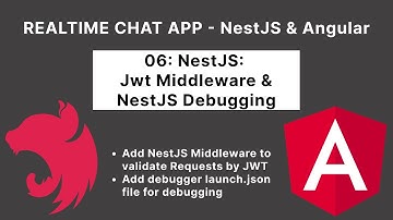 NestJS: NestJS Docker Debugging & Nest Middleware for JWT verifying | Realtime Chat App | 06/17