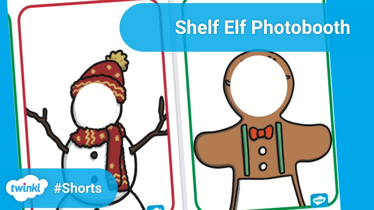 Christmas Shelf Elf Photobooth Props 